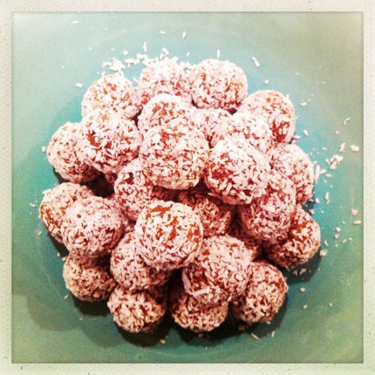 chokladbollar, raw food