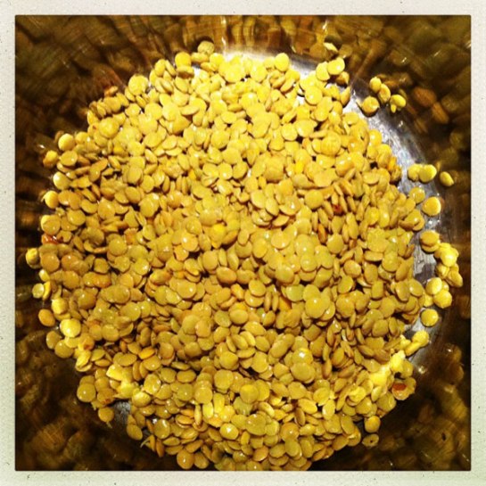 Linser, sköljda, klara att kokas